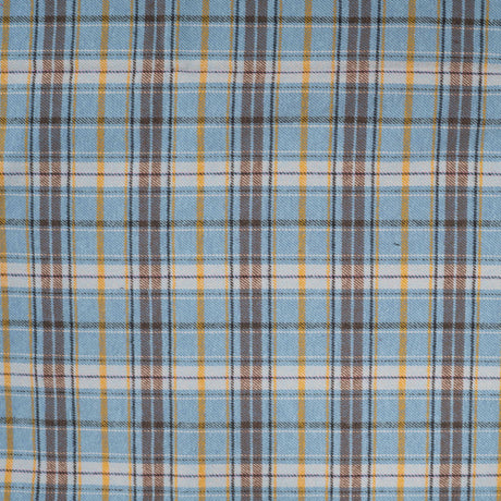 Country Flannel Sky Check Brushed Cotton Dress Fabric fabric, undefined