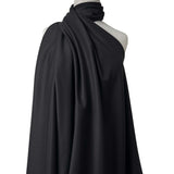 You Just Know It Wool Italian Ex Designer Black Heavy Woven Suiting Fabric Mannequin