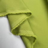 Polyester Elastane Trousering Fabric Zest Crepe Chartreuse Fold