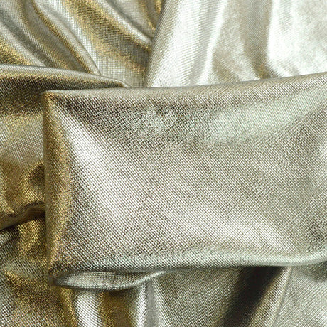 A Knight To Remember Silver Polyester Knitted Jersey Fabric Cu2