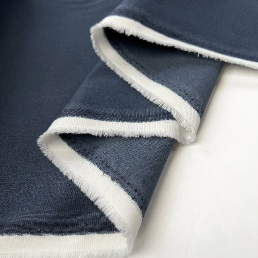 Admiral Fine Cotton Blue Woven Shirting Fabric Fold