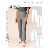 Named - Aina Trousers & Culottes Pattern (UK 4-28)