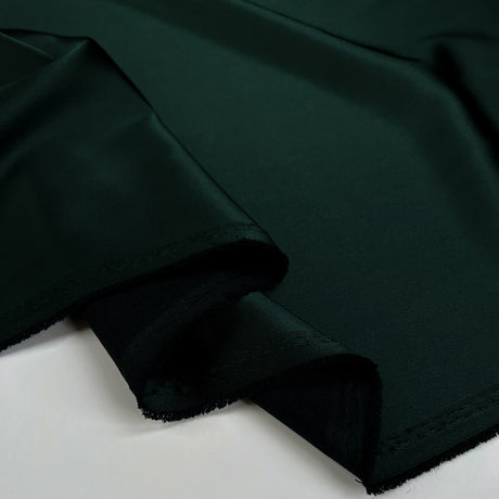 Aleya Satin Polyester Green Emerald Liquid Dress Fabric Fold
