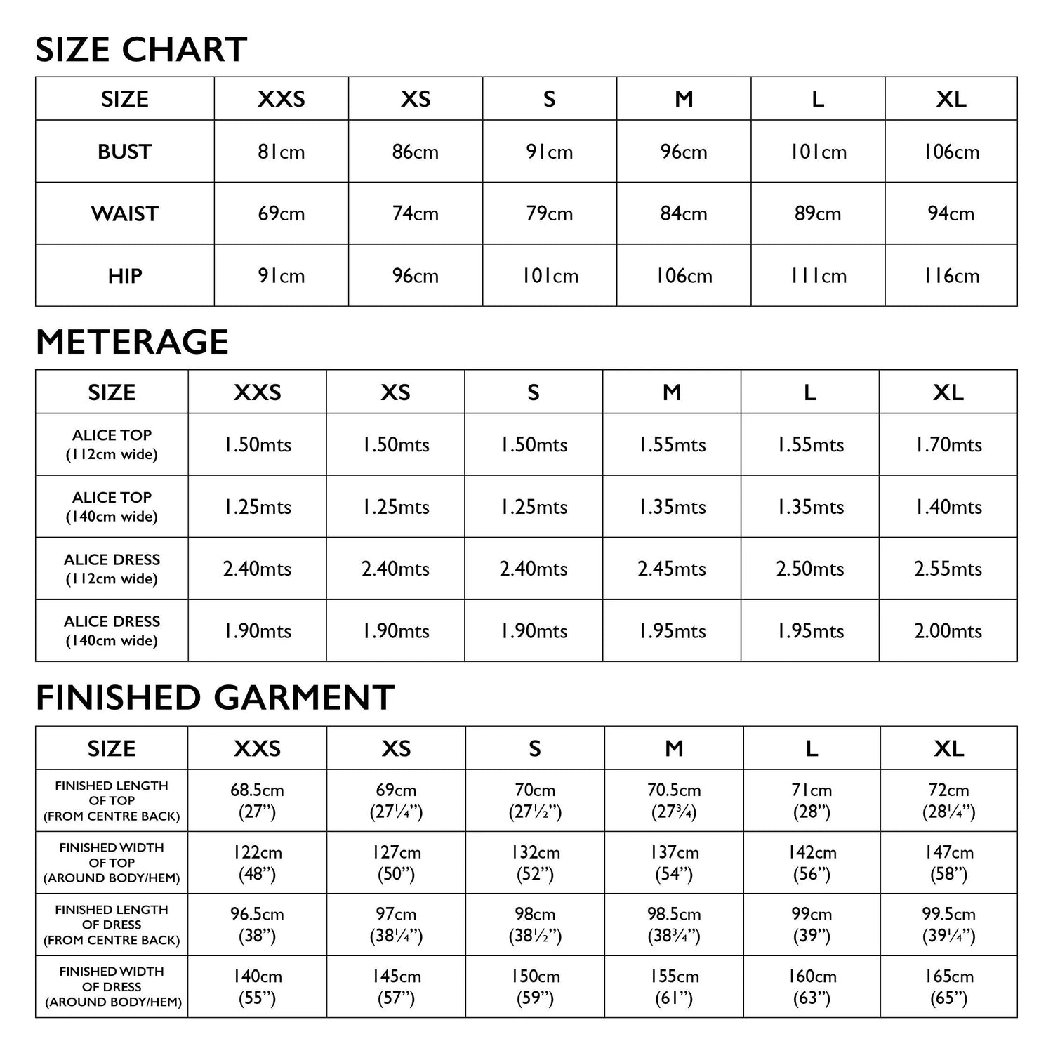 Tessuti - Alice Dress & Top Pattern (UK XXS-XL)