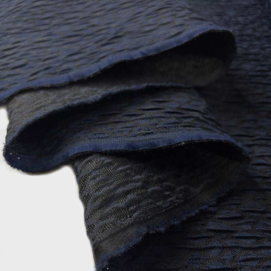 An Evening Affair Navy Black Brocade Dressmaking Fabric Fold Daee9145 E4Eb 462C A17D 17528C250Add