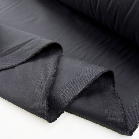 Antonio Cotton Lycra Italian Deadstock Grey Trouser Fabric Fold