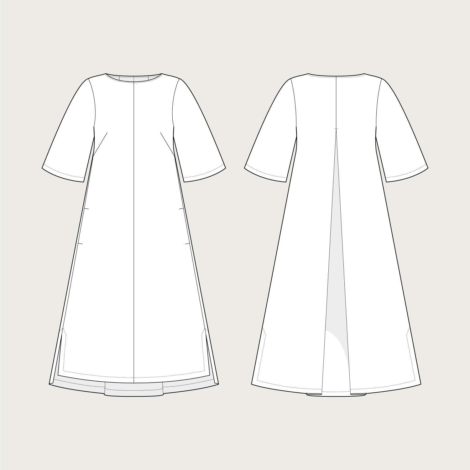 The Assembly Line - Box Pleat Dress Pattern