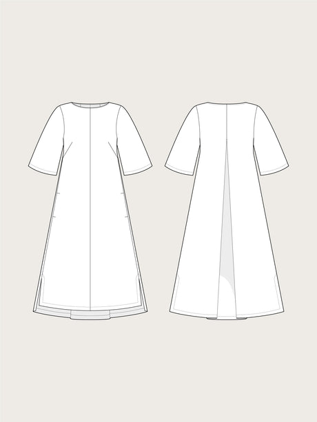 Assembly Line Box Pleat Dress Sketch