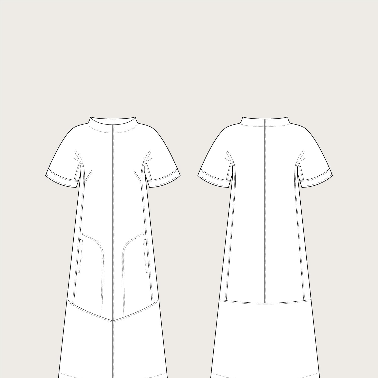 The Assembly Line - Cap Sleeve Dress Pattern