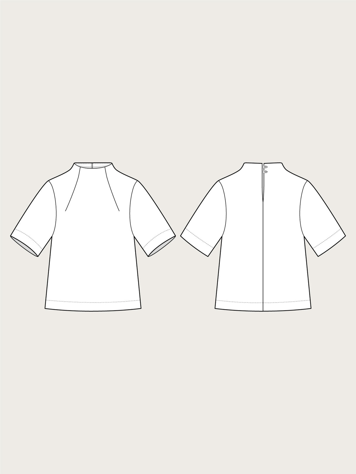 The Assembly Line - Funnel Neck Top Pattern