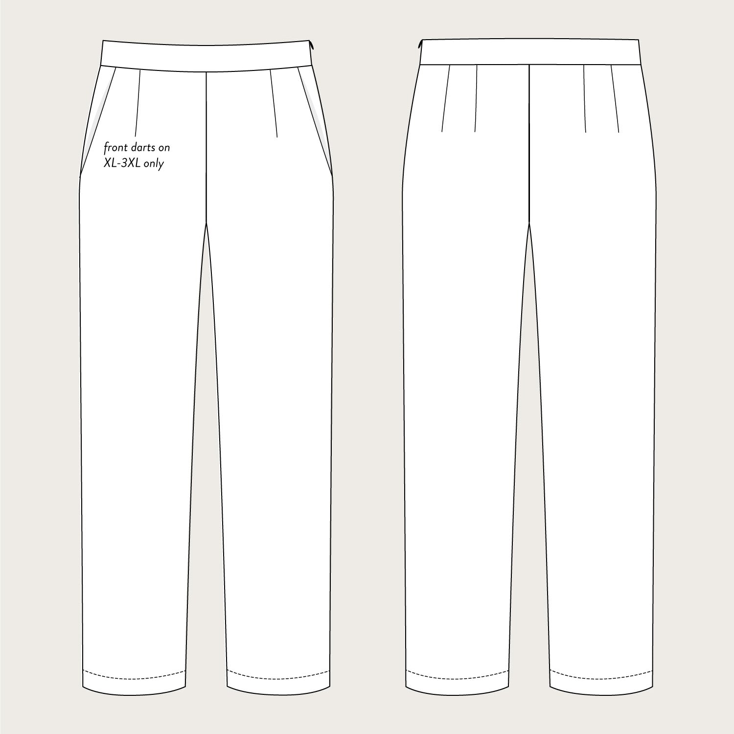 The Assembly Line - Regular Fit Trousers Pattern