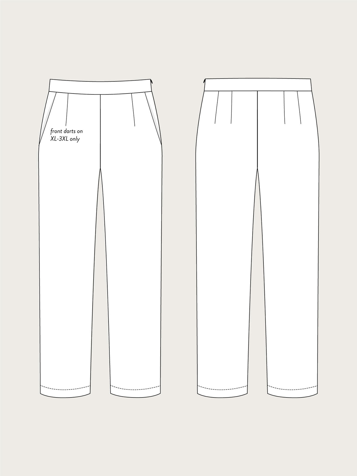 The Assembly Line - Regular Fit Trousers Pattern