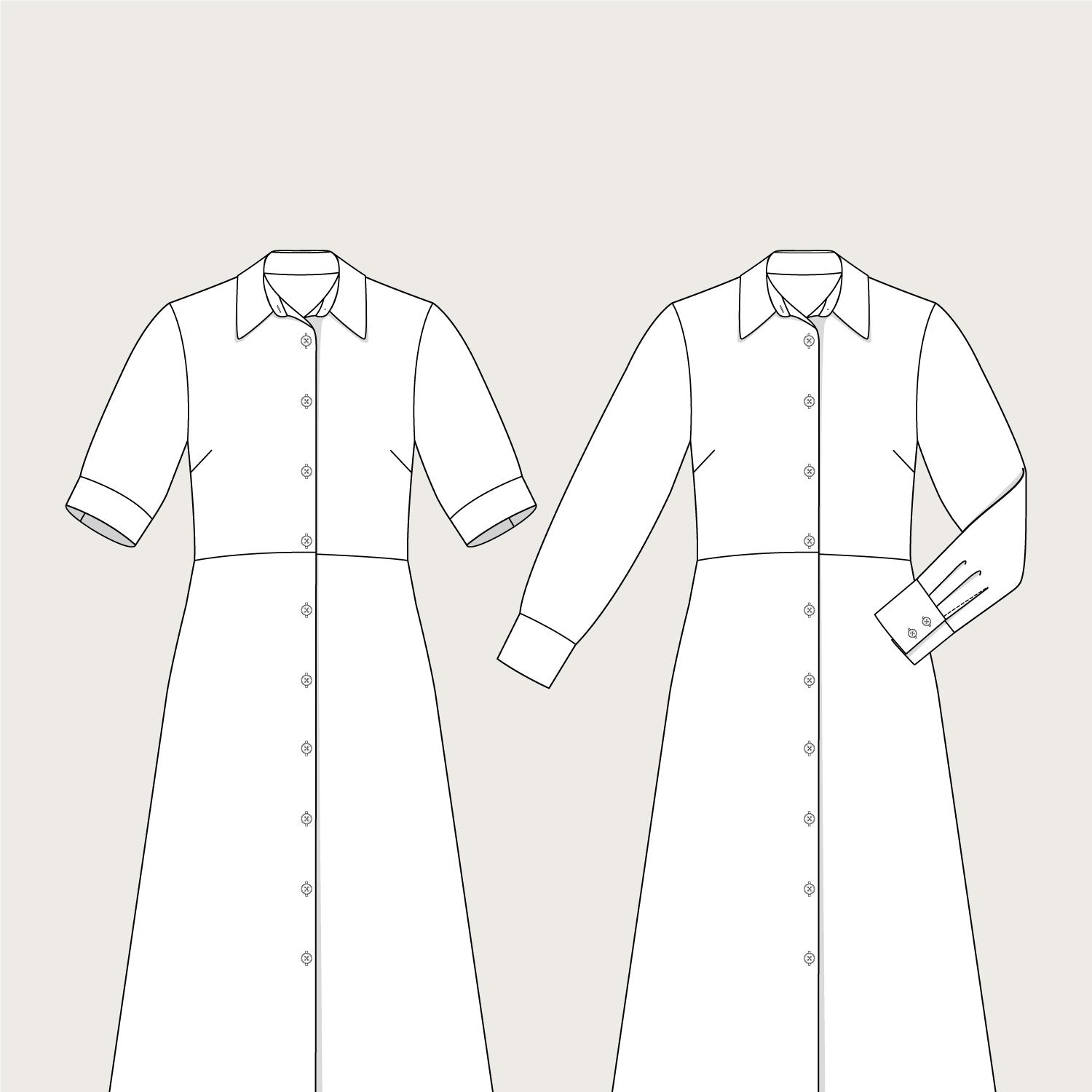 The Assembly Line - Shirt Dress Pattern