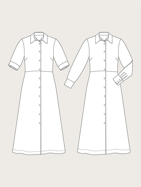 Assembly Line Shirt Dress Sketch
