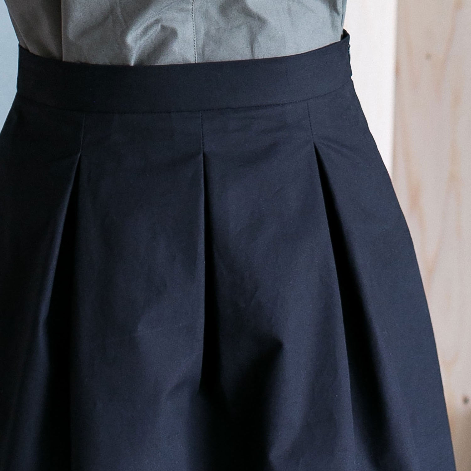 Assembly Line Three Pleat Skirt 3