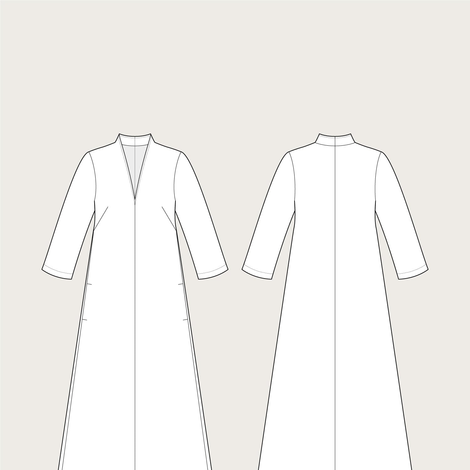 The Assembly Line - V-Neck Dress Pattern