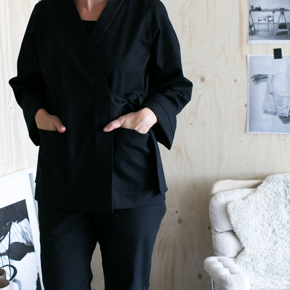 Wrap Jacket Paper Sewing Pattern | The Assembly Line (XS-3XL) – Croft Mill