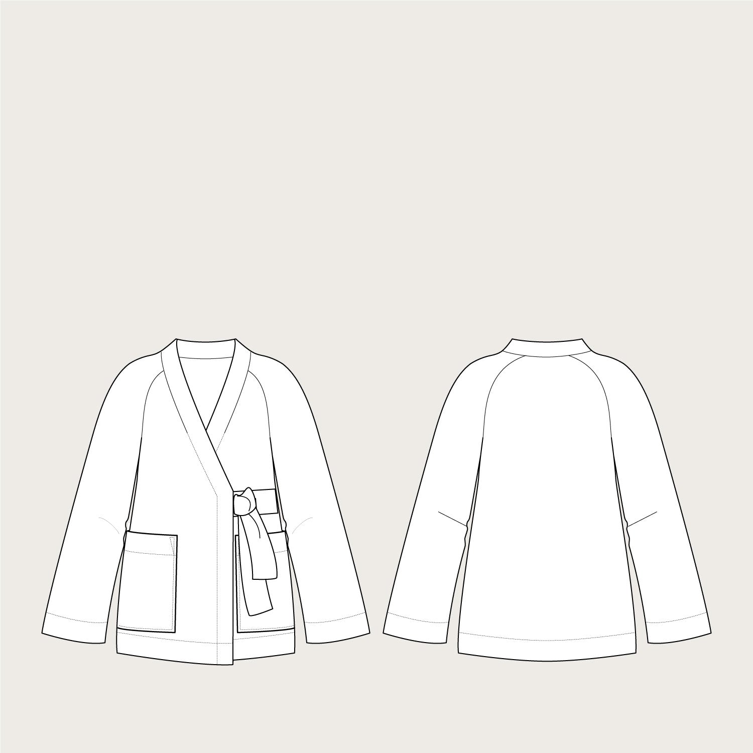 The Assembly Line - Wrap Jacket Pattern