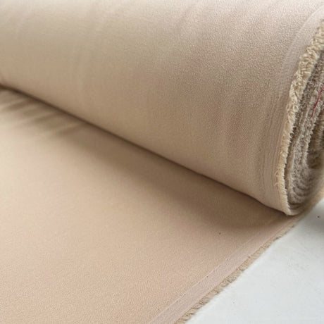 Athena Crepe Nude Polyester Viscose Spandex Plain Woven Dress Fabric Roll