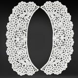 Austrian Appliqué Embroidered Collar - Rosie - White