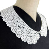 Austrian Appliqué Embroidered Collar - Rosie - White