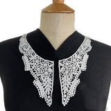 Austrian Appliqué Embroidered Collar - Olivia - White