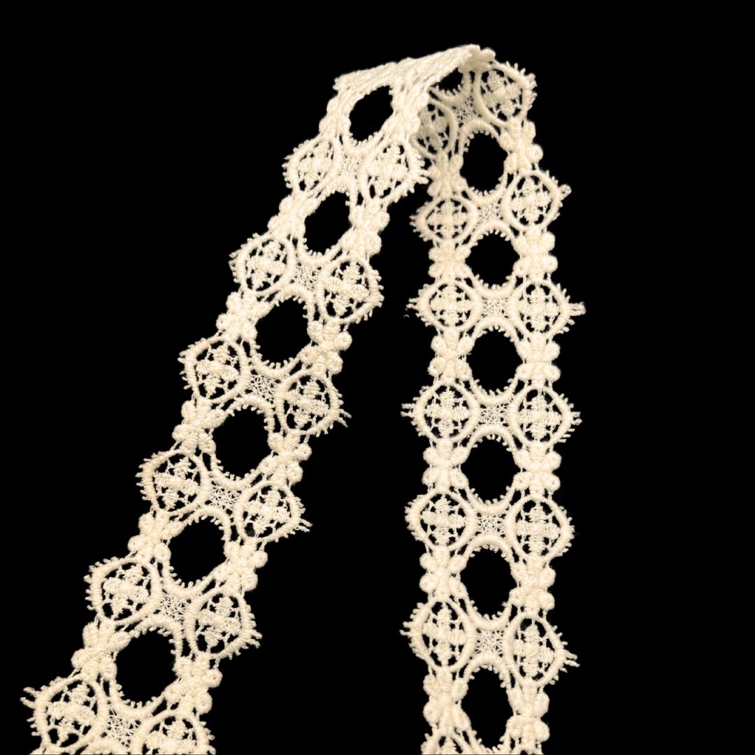 Guipure Lace Trim - Opal - Cream