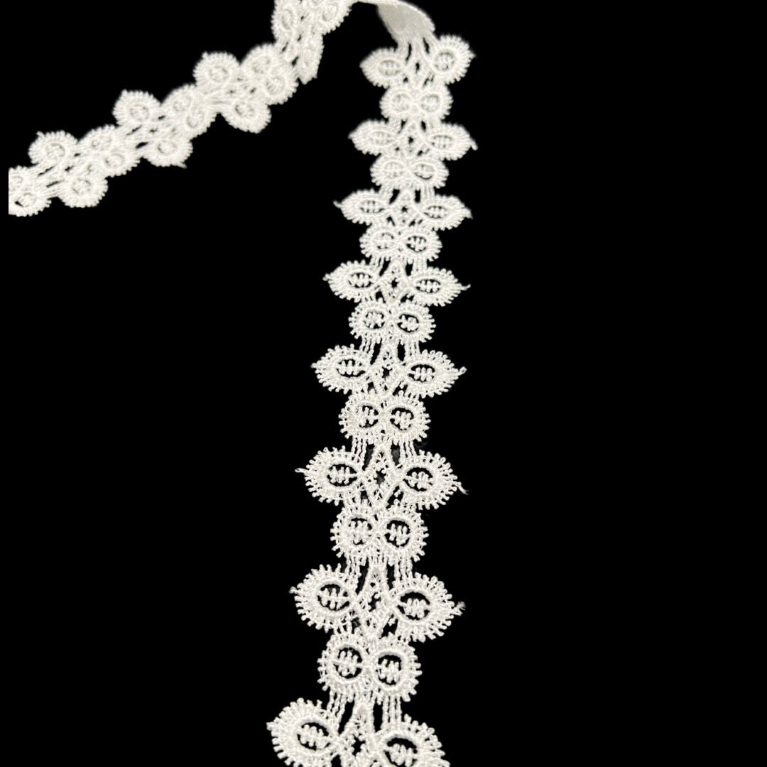 Austrian Polyester Guipure Lace Trim Ornate 30mm Wide
