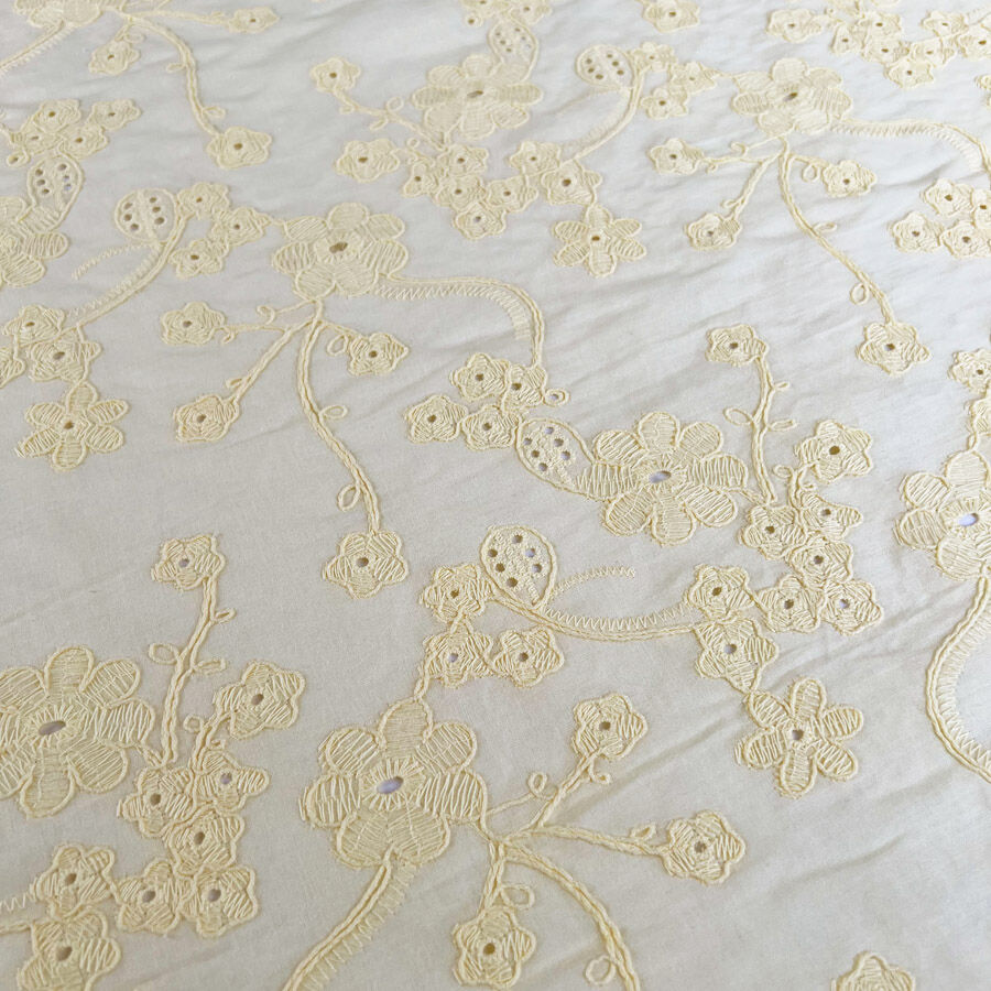 BA - Embroidered Lawn - Mellow Yellow