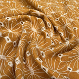 BA - Floral Double Gauze - Mustard
