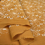 BA - Floral Double Gauze - Mustard