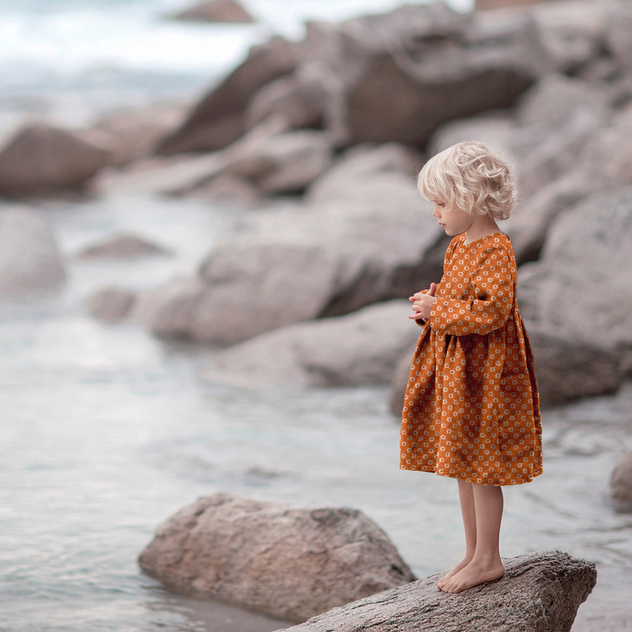 BA - Double Gauze - Sunflower - Terracotta