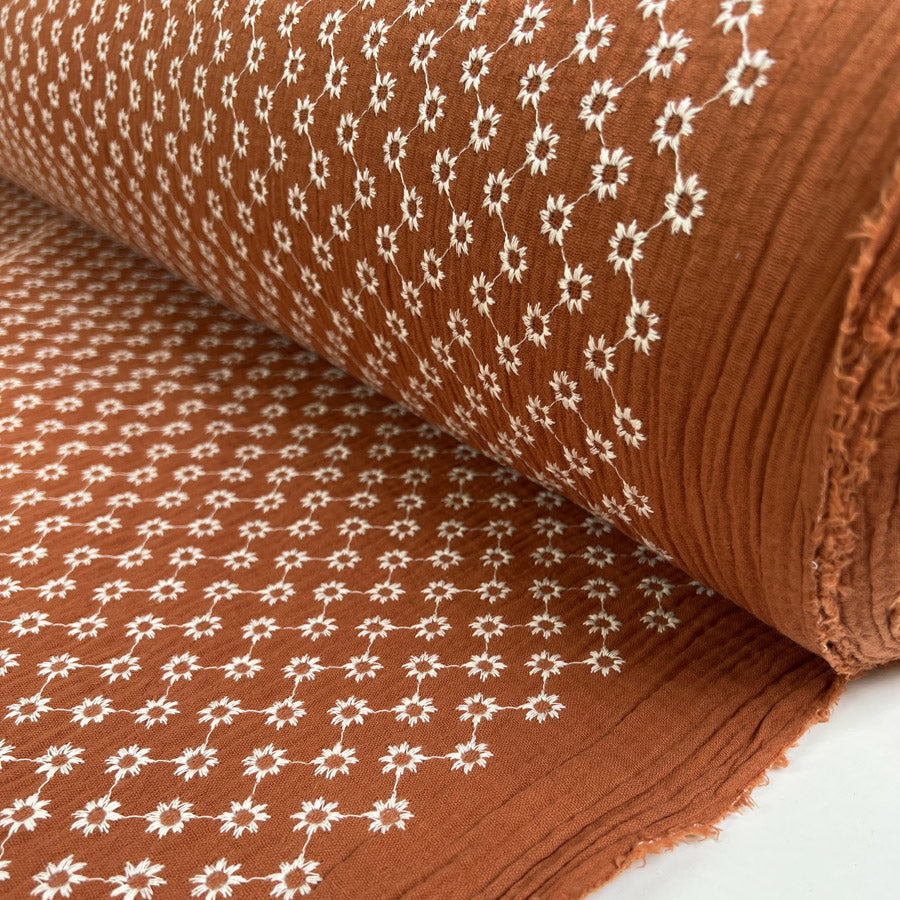 BA - Double Gauze - Sunflower - Terracotta