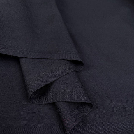 Back In The Day Navy Wool Yorkshire Woven Suiting Fabric Fold