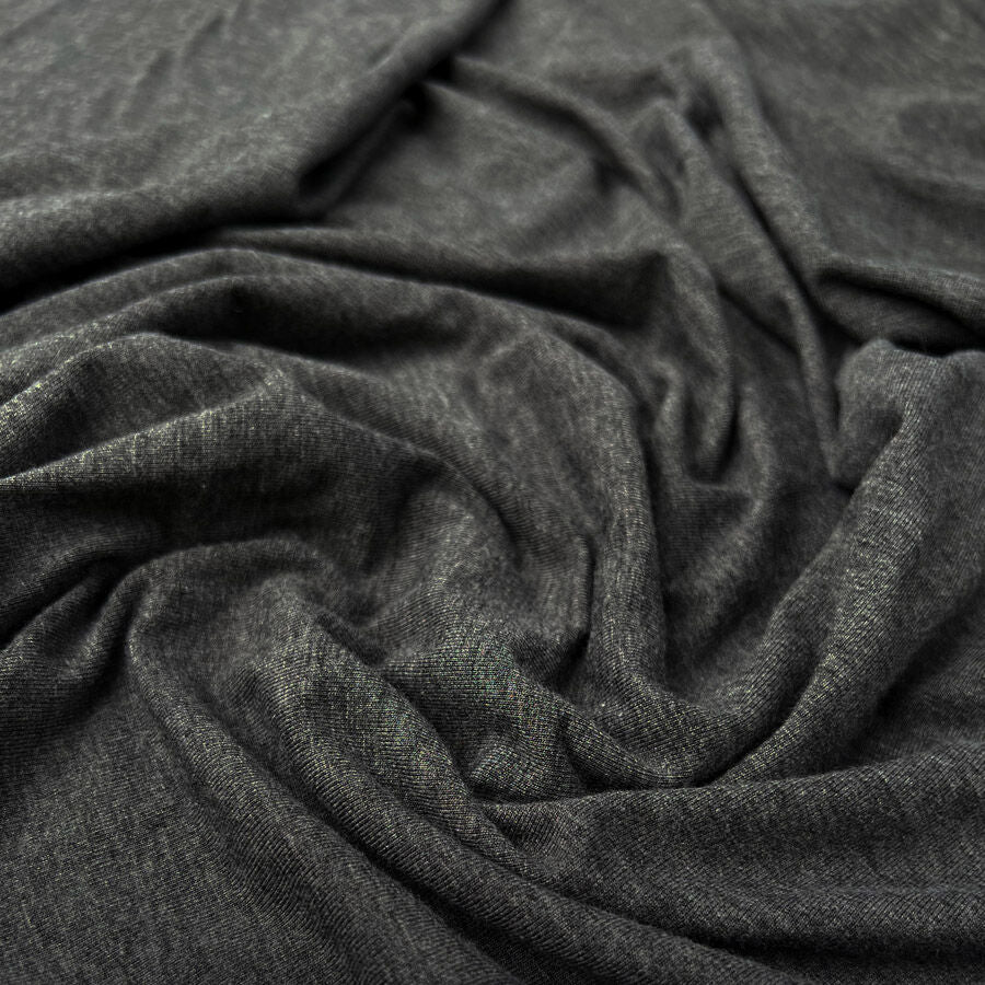 Bamboo Jersey - Dark Grey Marl