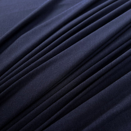 Bamboo Jersey Navy Blue Elastane Plain Knitted Tshirt Fabric Cu1