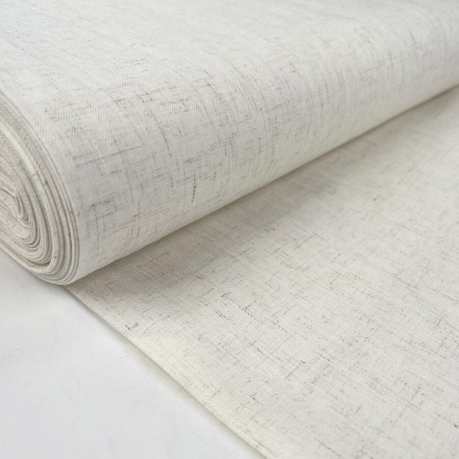 Bamboo Linen Tweed - Natural