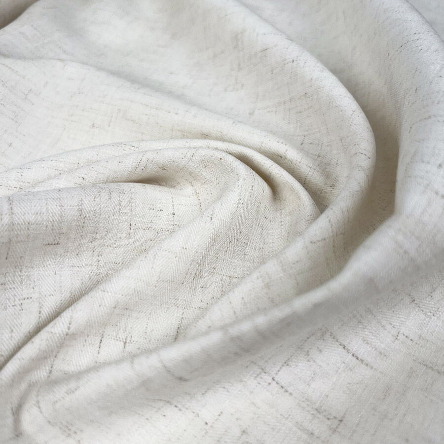Bamboo Linen Tweed - Natural