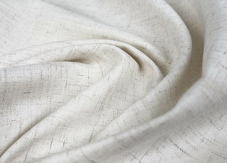 Bamboo Linen Tweed Natural Plain Suiting Fabric