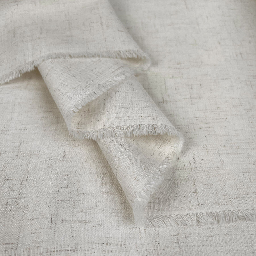 Bamboo Linen Tweed - Natural