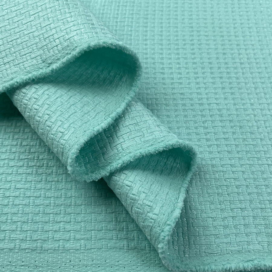 Basket Brocade - Aqua
