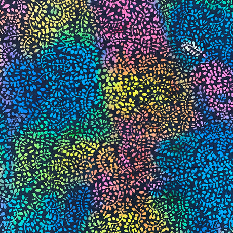 Batik Fabric Abstract Multi C Full Print
