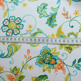 Benartex - Aria - Floral Vine White Peach