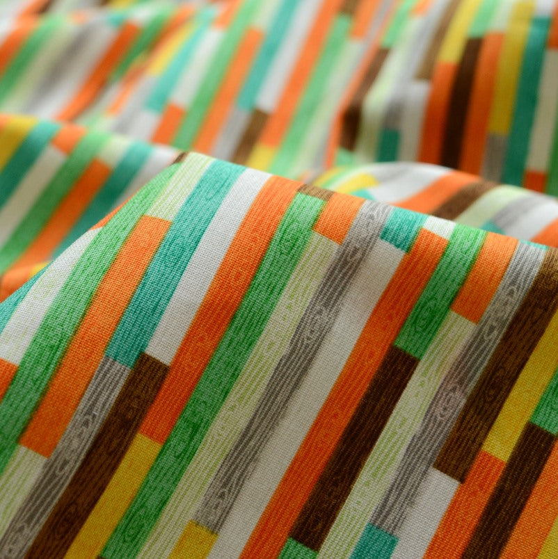 Benartex - Rusty and Friends - Green Bricks