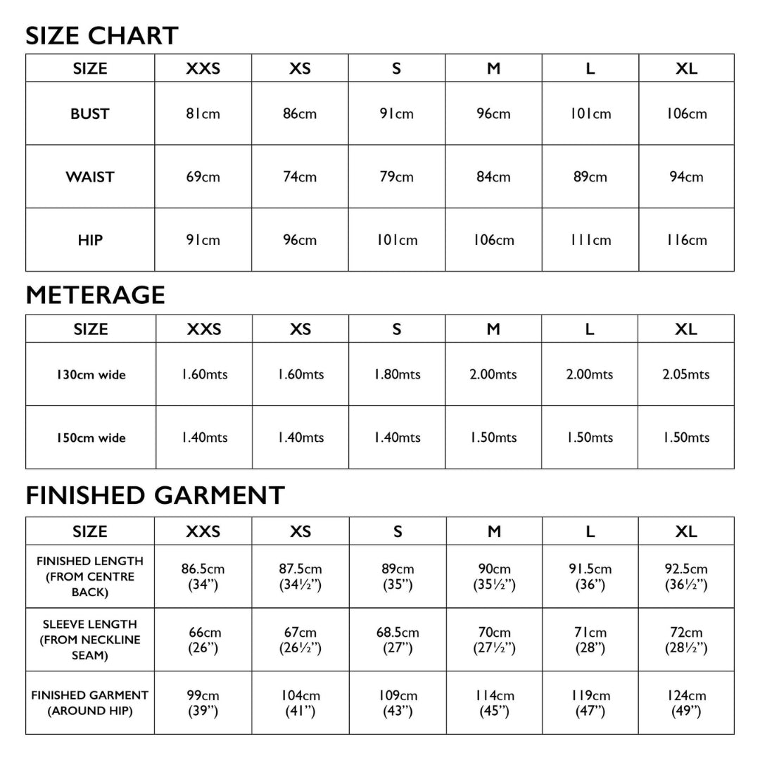 Tessuti - Berlin Jacket Sewing Pattern (UK XXS-XL)