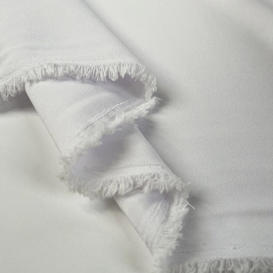 Bi-Stretch Twill - White