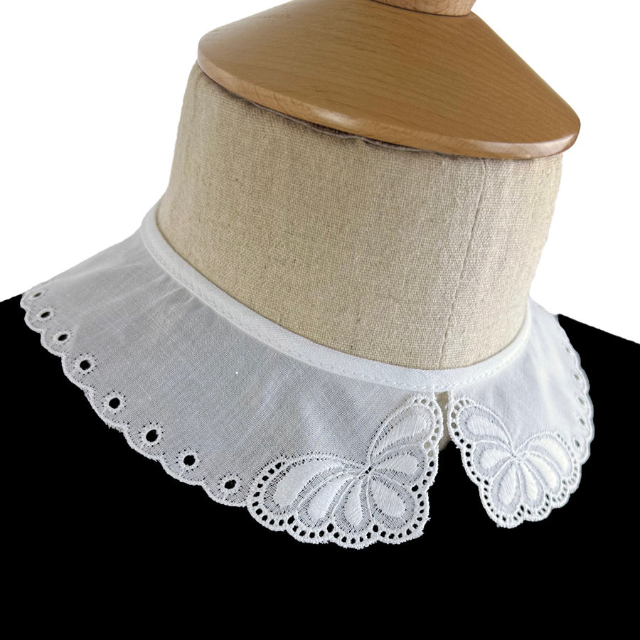 Embroidered Collar - Ashleigh - White