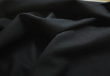 Black Wool with Cashmere Coating