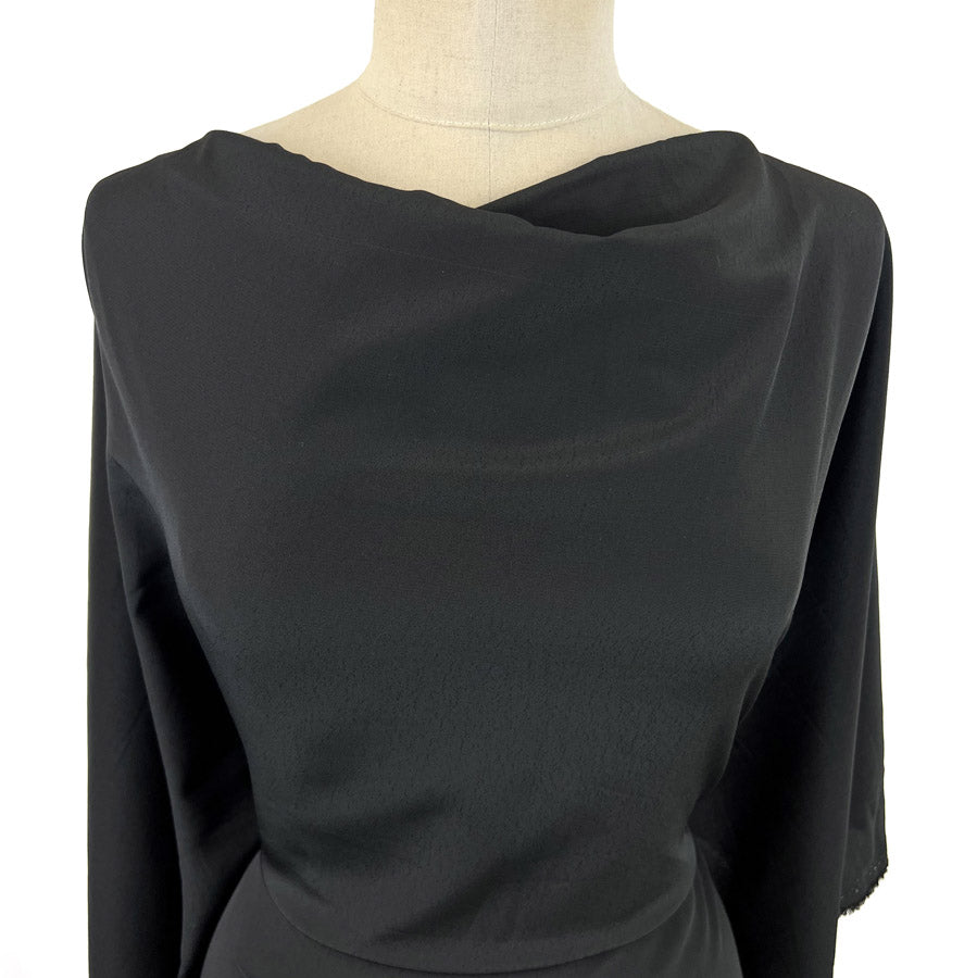Smooth Crepe De Chine - Black