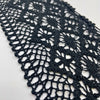 Crochet Lace - Wide Diamond - Black